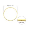Unique Bargains DIY Craft Brass Hollow Round Jewelry Connecting O-Rings 50 Pcs - 2 of 4