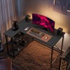 Bestier 47 inch Corner L-Shaped Desk with Storage Shelves Home Office Desk - 3 of 4