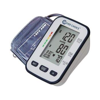Clever Choice Large Cuff Arm Home Automatic Digital Blood Pressure Monitor 1-Tube Blue 1 Each