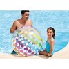 Intex Jumbo Inflatable Glossy Colorful Transparent PVC Giant Beach Ball w/Repair Patch in Polka-Dot or Rainbow Stripes for Ages 3 & Up, Color Varies - 4 of 4