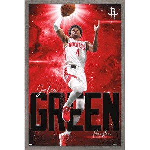 Trends International NBA Houston Rockets - Jalen Green 23 Framed Wall Poster Prints - 1 of 4