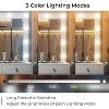 White Adjustable Brightness Makeup Vanity Set with 12 LED Lights & Power Outlet - White Vanity Desk with Mirror, 11 Drawers, Included Chair & 3 Ligh - 4 of 4