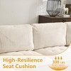 U-Shaped Corduroy Sectional Sofa with Reversible Chaise, Deep Seat & Durable Support - 3 of 4