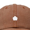 Dalix Lil Flower Embroidered Cotton Cap Outdoor Dad Hat Womens - 2 of 4