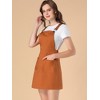 Allegra K Women's Adjustable Strap Above Knee Suspender Dress - 4 of 4