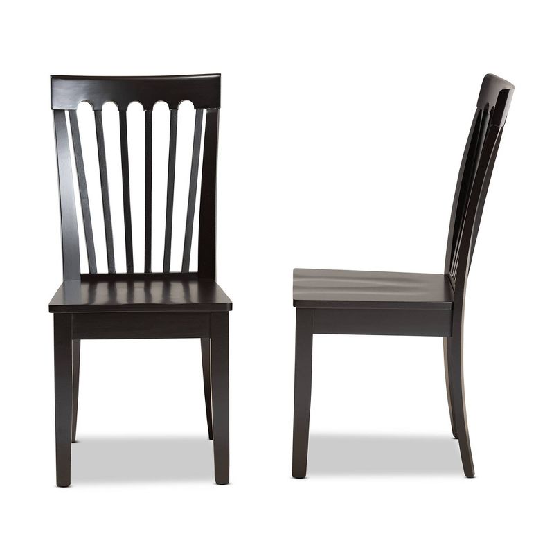 2pc Minette Wood Dining Chair Set - Baxton Studio, 4 of 10