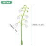 Unique Bargains Fake Lily of the Valley Flowers Leaf for DIY Flower Garland - 3 of 4