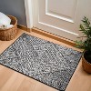 World Rug Gallery Minimal Stripe Geometric Shag Rug – Anthracite Dark Gray – Medium Pile – Cozy & Modern - 2 of 4