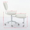 Lyngins Ergonomic Office Chair with Wheels – 17.5" Wide Seat, 360° Swivel Footstool, Cross Legged Home Office Desk Chair, Desk Chair - 3 of 4