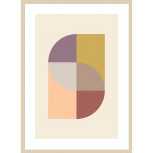 Amanti Art Peach 31 by Pictufy Wood Framed Wall Art Print - 1 of 4