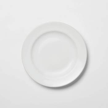 Porcelain Rimmed Appetizer Plate 6.5" White - Threshold™