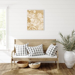Amanti Art Neutral Peony Flowers I by Grace Popp Framed Wall Art Print - 1 of 4