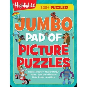 Jumbo Pad Of Picture Puzzles - By Various ( Paperback ) - 1 of 1