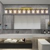 10 Light Gold Vanity Lights for Mirror, 52-inch Modern Gold Bathroom Wall Lighting for Bedroom, Living Room - 2 of 4