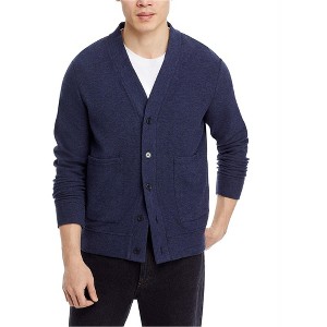 Michael Kors Mens Low Pile Terry Cardigan Sweater, redoverflw, X-Large ...