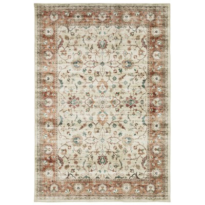 Oriental Weavers Sumter SUM03 Ivory/ Rust Indoor Area Rug - 5' x 7'