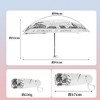 Unique Bargains Compact Umbrella Windproof Folding Lightweight for Travel - 2 of 4