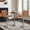 Yaheetech 2pcs Swivel Adjustable Bar Stools with Large Steel Pedestal Base for Bar Counter - 2 of 4