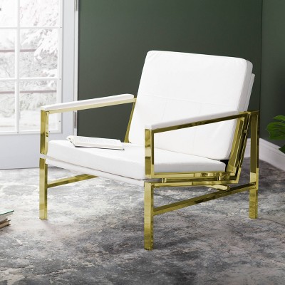 Studio Designs Home Atlas Modern Accent Chair with Padded Armrests Accent Armchair