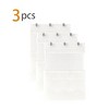 Allegra K Women's Stretchy Replacement Bra Strap Extender 2 Rows 3 Hooks 3 Pcs White - image 2 of 4