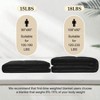 18lb King Size Weighted Blanket with Glass Beads, Black, 108x90 Inch, All Season, Machine Washable - 3 of 4