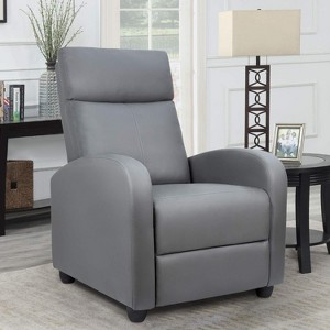 LACOO Faux Leather Recliner Chair Padded Club Chair for Home Theater - 1 of 4