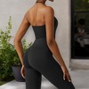 Anna-Kaci Women's Flared Halter Neck Jumpsuit Convert to High Waist Flared Yoga Pants - image 4 of 4