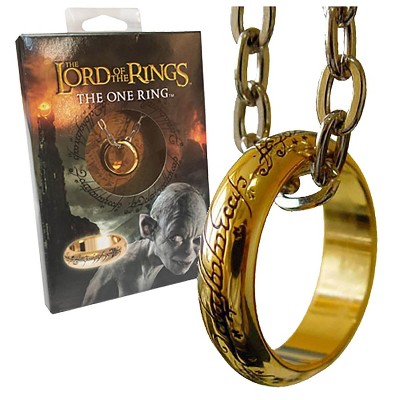 The Noble Collection The Lord of the Rings Gold Plated One Ring Replica