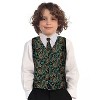 Gioberti Boy's 4pc Paisley Vest Set - 4 of 4