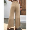 Women's Casual Loose - Fit Wrinkle - Textured Wide - Leg Pants, Comfortable and Flattering Trousers for Daily Wear - 3 of 4