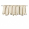 Kate Aurora Rod Pocket Luxurious Chenille Oversized Window Valance With A Beaded Tasseled Trim - 2 of 4
