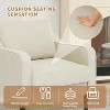 Coucheta 30" Linen Armchair - Modern Reading Chair Single Sofa with Wood Legs for Living Room & Bedroom - 4 of 4