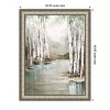 Amanti Art Veil of Silver Trunks by Luna Mavis Wood Framed Wall Art Print - 3 of 4