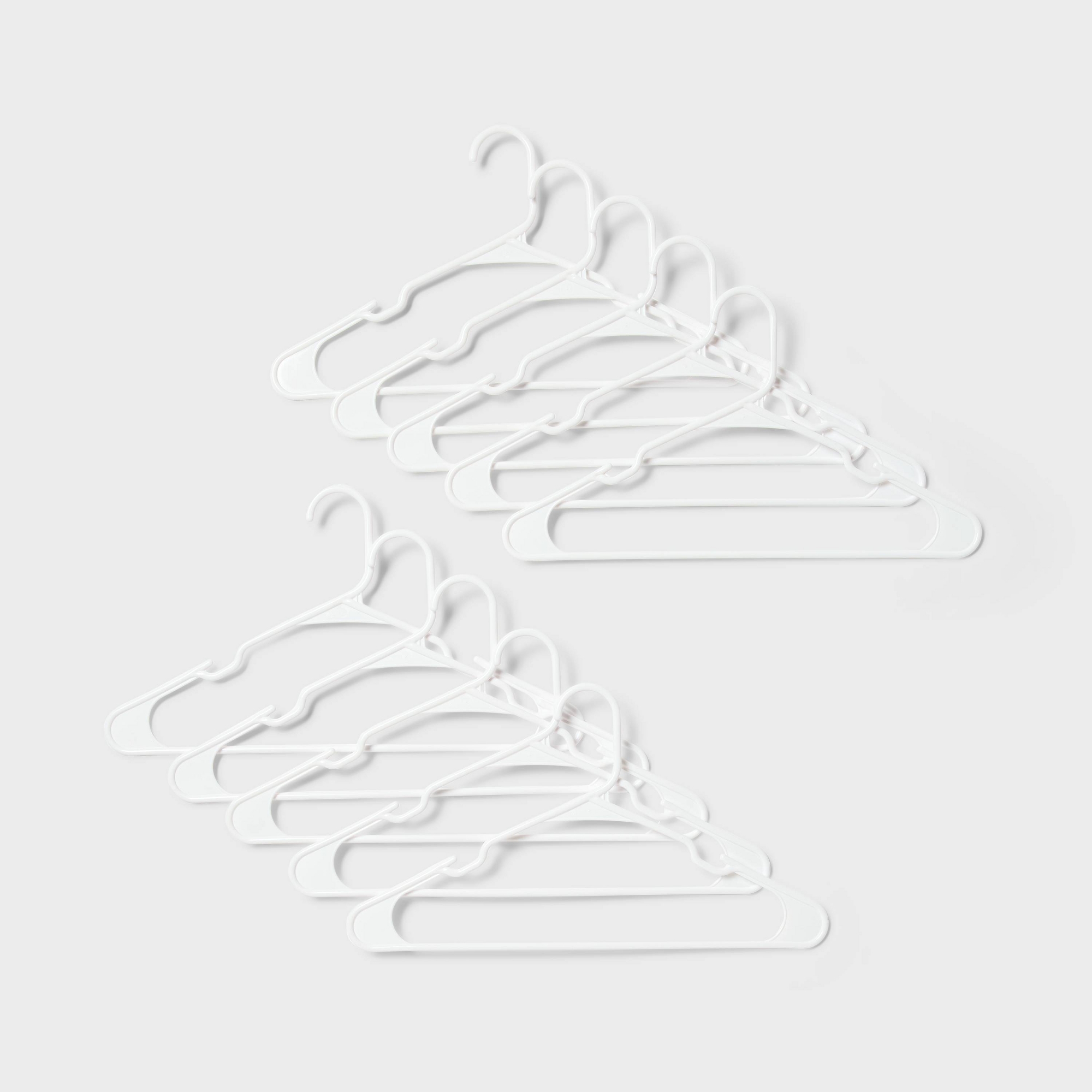 50pk Plastic Hanger White - Brightroom™