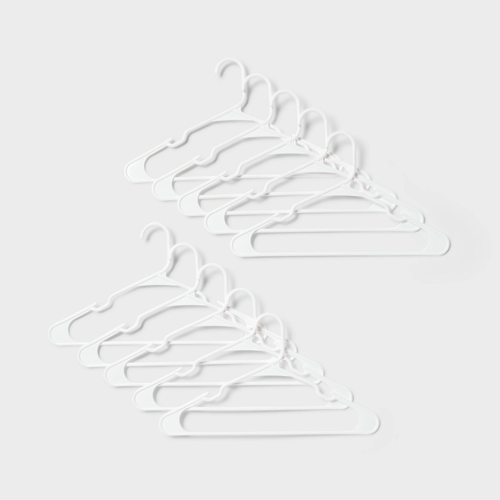 50pk Plastic Hanger White - Brightroom™