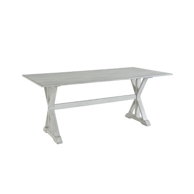 target white dining table