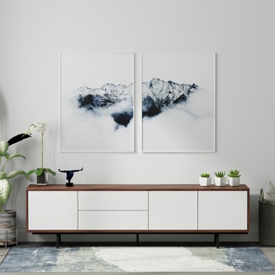 Glenwillow Home Atlas 78" x 20" Modern TV Stand Cabinet
