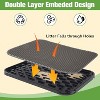 Sandinrayli Cat Litter Mat Kitty Litter Trapping Mat Double Layer Waterproof Litter Box Mat for Floor, Grey - 3 of 4