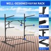 Heavy Duty Kayak Storage Rack – Adjustable Metal Stand for Canoe, Surfboard, Paddleboard & Skis (Indoor/Outdoor Garage Use) - 4 of 4