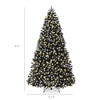 Best Choice Products Artificial Frosted Christmas Tree, Premium Pre-Lit Spruce Design, Dense Branches – Black Spruce - 2 of 4