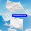 Unique Bargains Stainless Steel Indoor Outdoor Durable Flag Pole Beaded Flagpole Retainer Ring 12 Beads 2 Pcs - 2 of 4