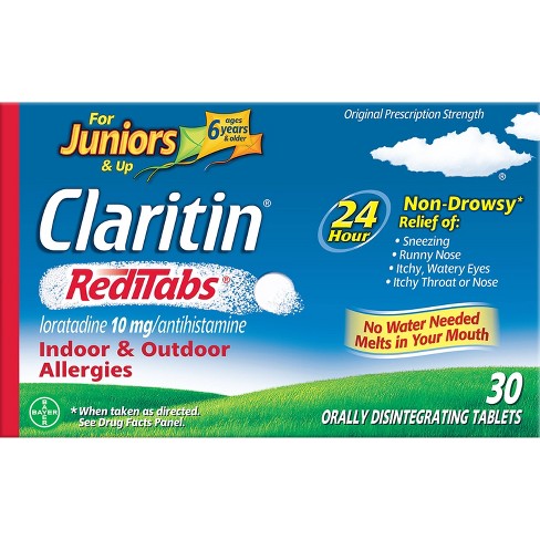 Children's Claritin Loratadine Allergy Relief 24 Hour Non-Drowsy RediTab Dissolving Tablets - 30ct - image 1 of 4