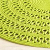 Annie Selke - Dash & Albert Bowline Navy Handwoven Indoor/Outdoor Round Rug - 2 of 4