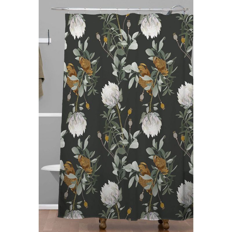 Iveta Abolina Helaine Night Shower Curtain Black - Deny Designs, 3 of 6