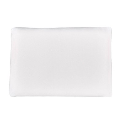 Standard White Memory Foam Bed Pillow with Washable Cover