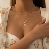 Turandoss Initial Necklaces for Women, Plated Dainty Layering Paperclip Link Chain Necklaces for Women Personalized Birthday Gifts - 2 of 4