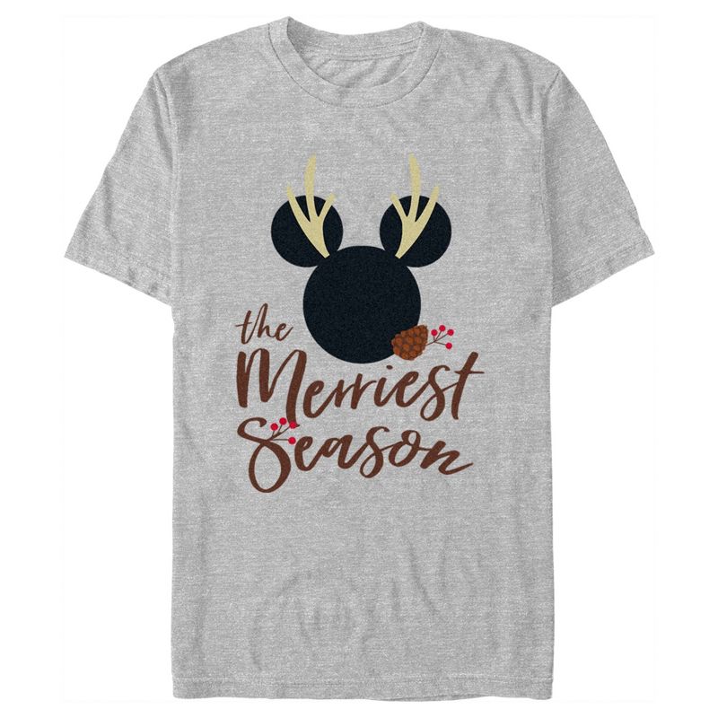 Men's Mickey & Friends The Merriest Season Logo T-Shirt, 1 of 6
