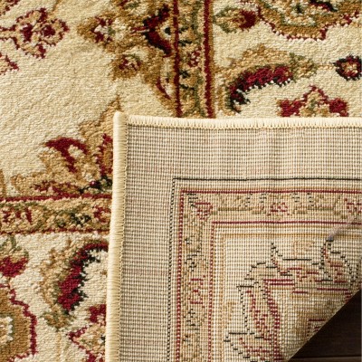 Lyndhurst Ivory Rectangular Hand-Knotted Synthetic Area Rug