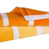 Faded Stripes Cotton Velour Quick-Dry Oversized Beach Towel by Blue Nile Mills - 4 of 4