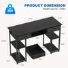 RISOKEYS 48 Inch Computer Desk - Desk for Home Office & Bedroom, Large Desktop with Storage Drawers, Shelves & Hook & Adjustable Feet - 3 of 4